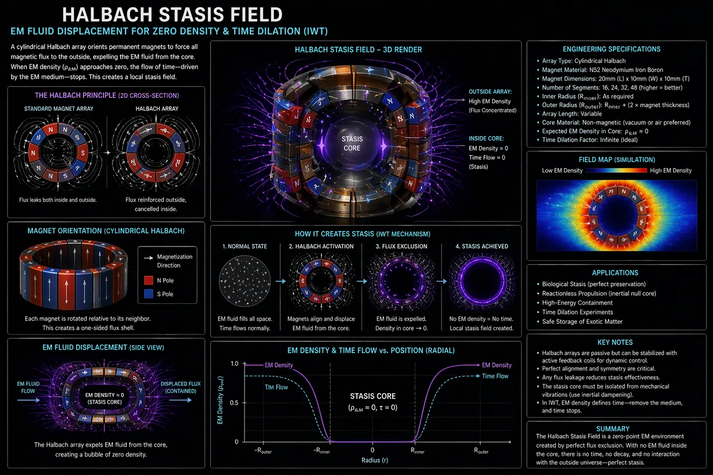 Halbach Stasis Field