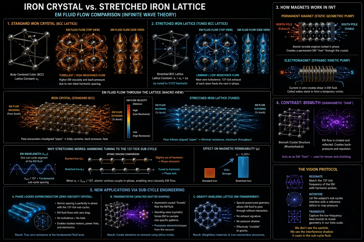 Iron Crystal vs. Stretched Lattice