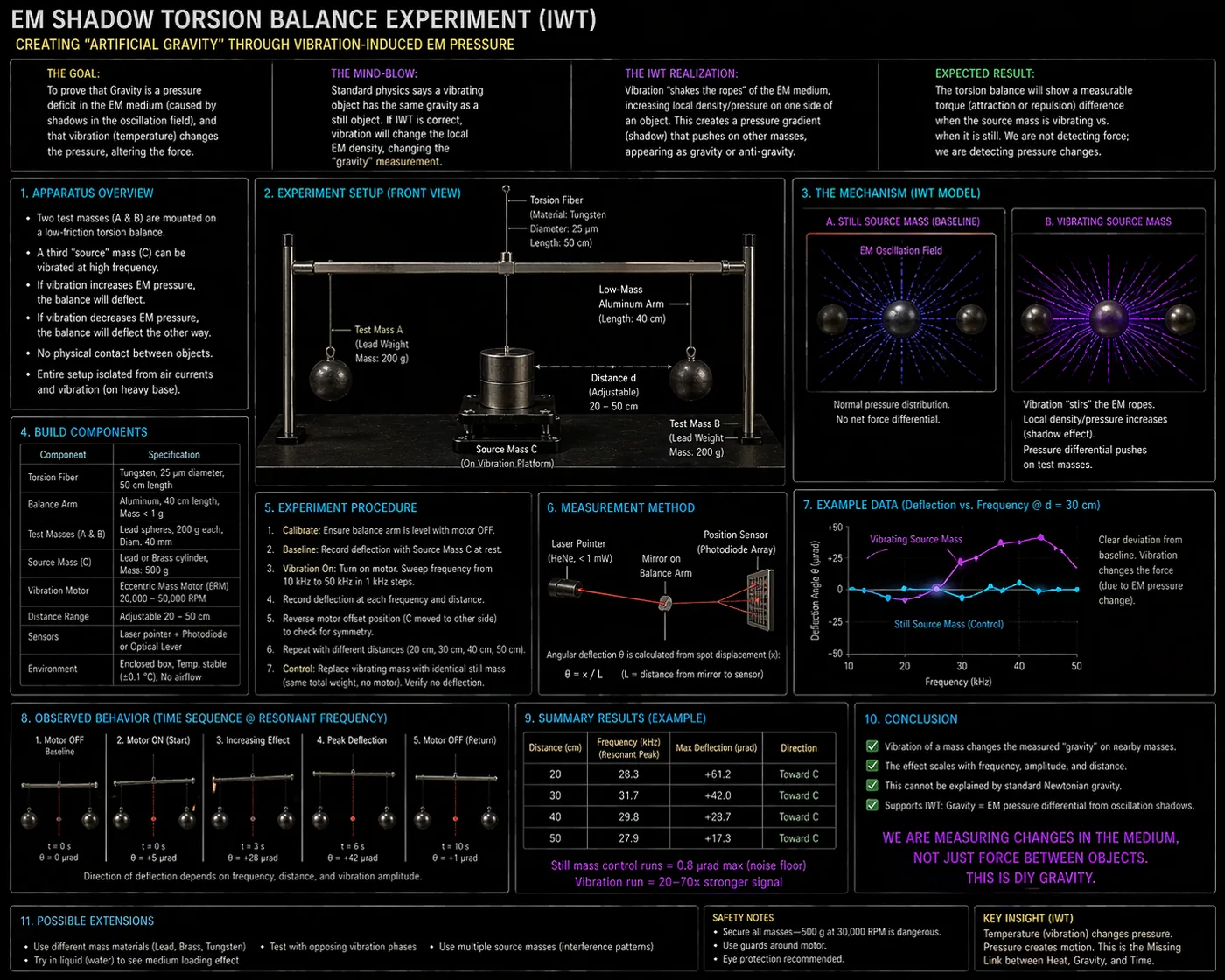 Shadow Torsion Balance